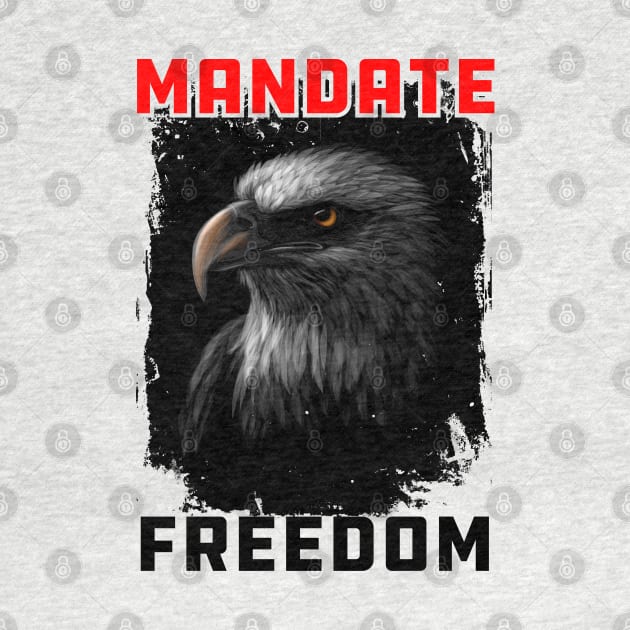 Mandate Freedom Essential, American Eagle Red and white design by laverdeden